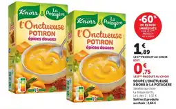 Hyper U Knorr & La Potagère l'Onctueuse Potiron épices douces offre