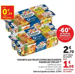 Hyper U Panier de Yoplait offre