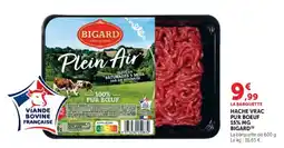 Hyper U Bigard hache vrac pur boeuf 15% mg offre