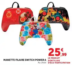 Hyper U MANETTE FILAIRE SWITCH POWER A offre