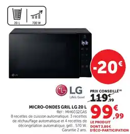 Hyper U LG MICRO-ONDES GRIL offre