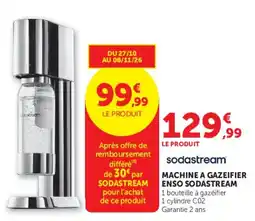 Hyper U sodastream MACHINE A GAZEIFIER ENSO SODASTREAM offre