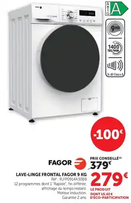 Hyper U FAGOR LAVE-LINGE FRONTAL offre