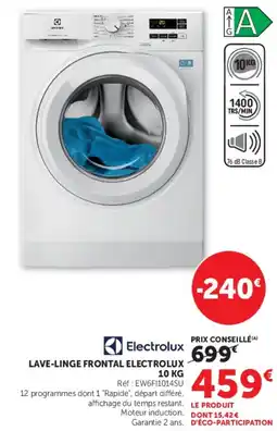 Hyper U Electrolux lave-linge frontal offre