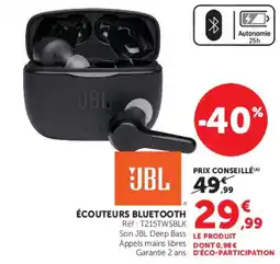 Hyper U JBL ÉCOUTEURS BLUETOOTH offre