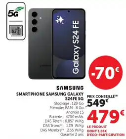 Hyper U SAMSUNG SMARTPHONE SAMSUNG GALAXY S24FE 5G offre