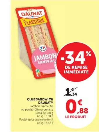 DAUNAT CLUB SANDWICH