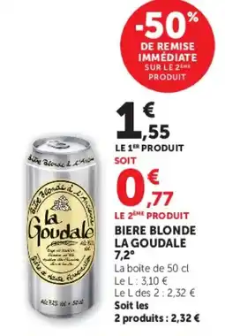 U Express La Goudale Bière blonde offre