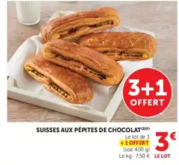 U Express SUISSES AUX PÉPITES DE CHOCOLAT offre