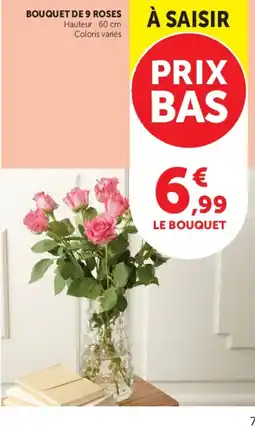 U Express Bouquet de 9 roses offre