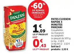 U Express PANZANI Coquillettes offre