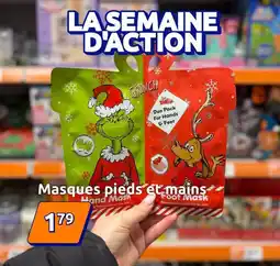 Action Masques pieds et mains offre