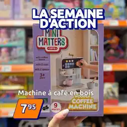 Action Machine a cafe en bois offre