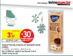 Intermarché Ivoria Dessert Noir offre