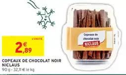 Intermarché NICLAUS Copeaux de chocolat noir offre