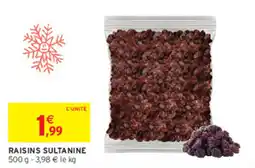 Intermarché RAISINS SULTANINE offre