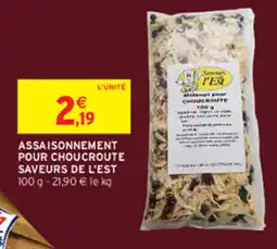Intermarché Saveurs l'Est Assaisonnement pour choucroute offre