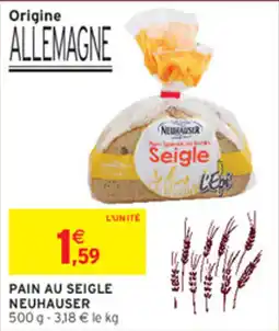 Intermarché NEUHAUSER Pain au seigle offre