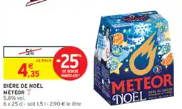 Intermarché METEOR BIÈRE DE NOËL offre