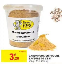 Intermarché Saveurs de l'Est Cardamome poudre offre