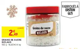 Intermarché NICLAUS Grains de sucre offre