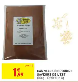 Intermarché Saveurs de l'Est Cannelle en poudre offre