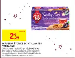 Intermarché TEEKANNE INFUSION ÉTOILES SCINTILLANTES offre