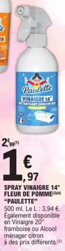 E.Leclerc Paulette Vinaigre 14° offre