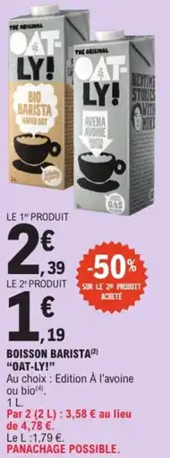 E.Leclerc OAT-LY! BOISSON BARISTA offre