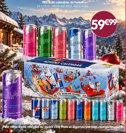 b&m Red bull calendrier de l'avent offre