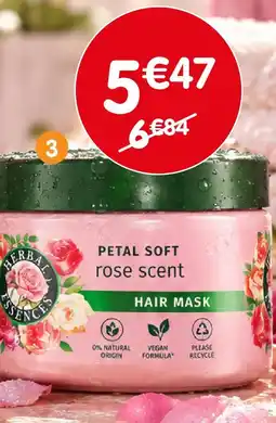 b&m Herbal essences masque offre