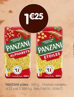 b&m Panzani pâtes offre