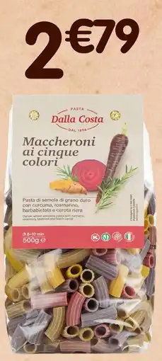 b&m Dalla costa pâtes fusili trois couleurs offre
