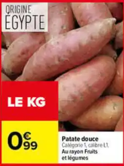 Carrefour Patate douce offre