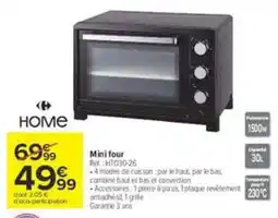 Carrefour Market HOME Mini four offre