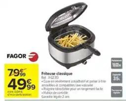 Carrefour Market FAGOR Friteuse classique offre