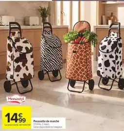 Carrefour Market Menastyl Poussette de marché offre