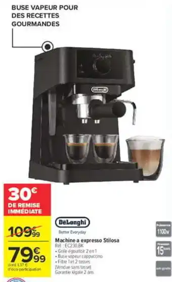 DeLonghi Machine a expresso Stilosa
