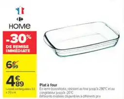 Carrefour Market HOME Plat à four offre