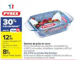 Carrefour Market PYREX plat rectangulaire offre