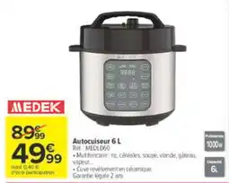 Carrefour Market MEDEK Autocuiseur 6 L offre
