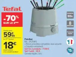 Carrefour Market Tefal Fondue offre