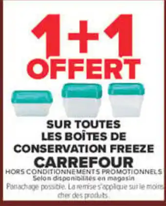 Carrefour Boîtes de conservation freeze