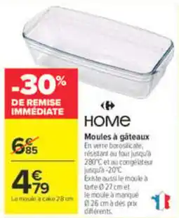 Carrefour Market HOME Moules à gâteaux offre
