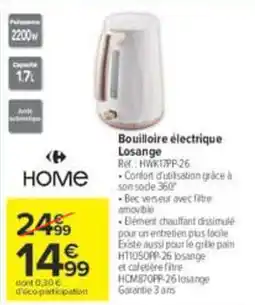 Carrefour Market Losange Bouilloire électrique offre