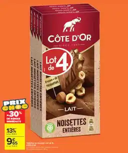 Carrefour Market CÔTE D'OR NOISETTES ENTIÈRES offre