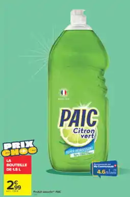 Carrefour Market PAIC Citron vert offre