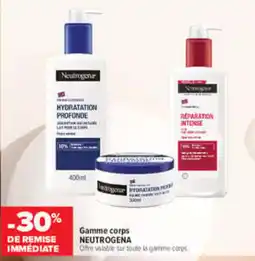 Carrefour maPara parapharmacie Neutrogena Gamme corps offre