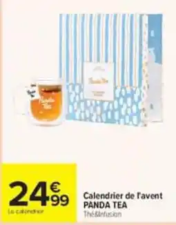Carrefour maPara parapharmacie PANDA TEA Calendrier de l'avent offre