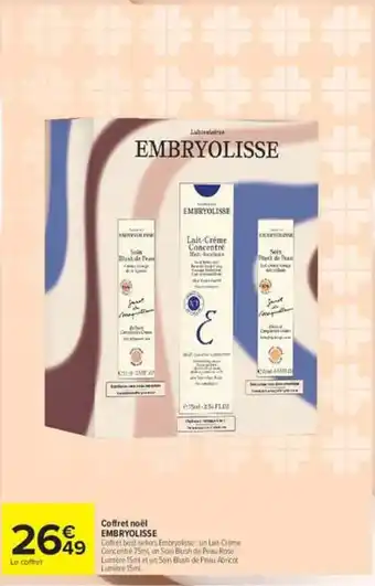 EMBRYOLISSE COffret noël